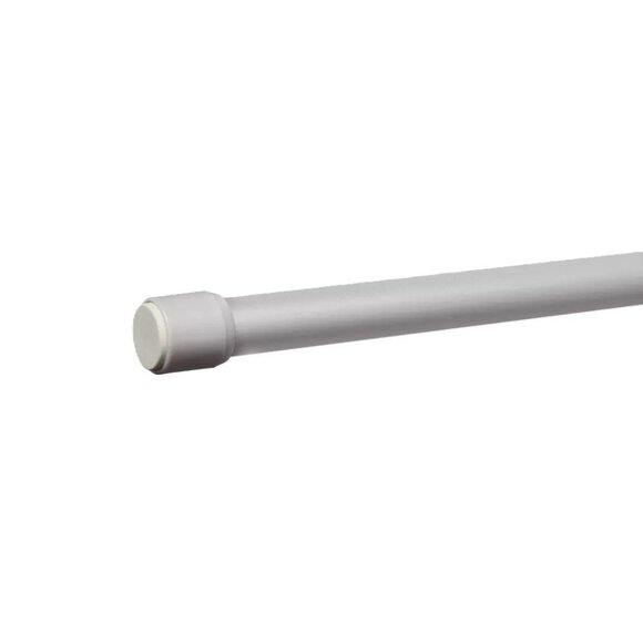 Tension Mount Nickel Finish Rustproof Shower Curtain Rod 52" - 86" Long - Picture 3 of 7